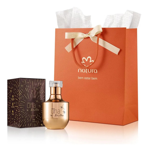 Natura Una Brilho Deo Parfum Feminino 75ml Nfe + Amostra