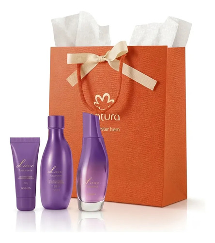 Luna Fascinante 75ml + Óleo Corporal 150ml + Creme Mãos 40g